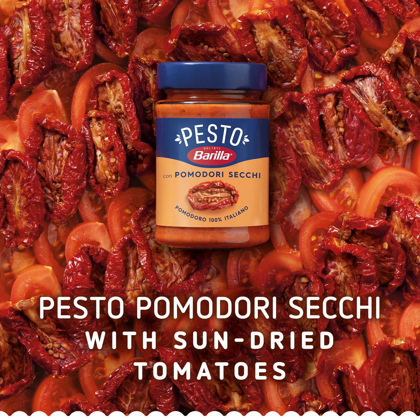 Barilla Pesto Pomodori Secchi Pasta Sauce with Italian Sun-Dried Tomatos 200g
