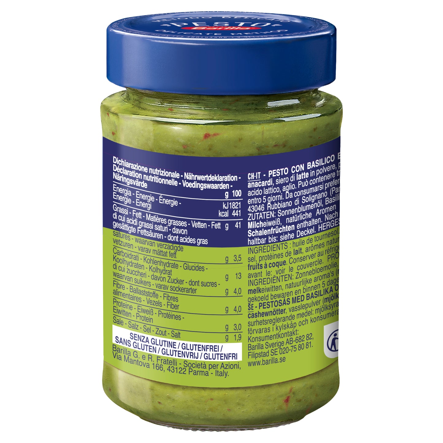 Barilla Pesto Basilico Peperoncino 195g