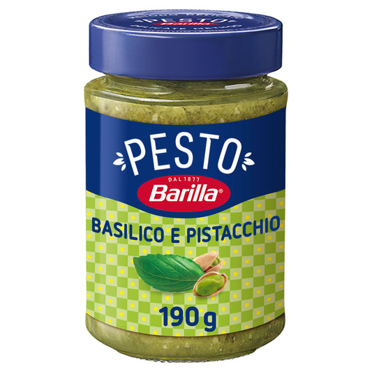 Barilla Pesto Pistachio & Basil Pasta Sauce, 100% Italian. Gluten Free 190gm