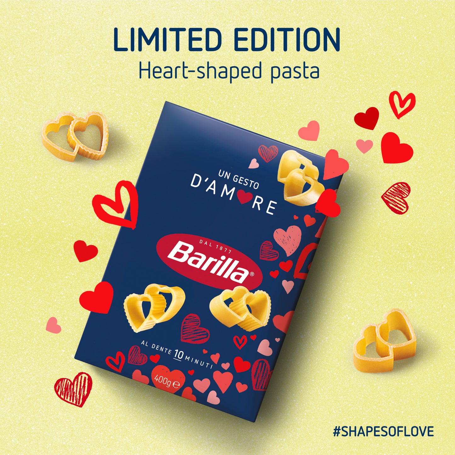 Barilla Love Heart Shaped Pasta D'amore, Limited Edition 400gm