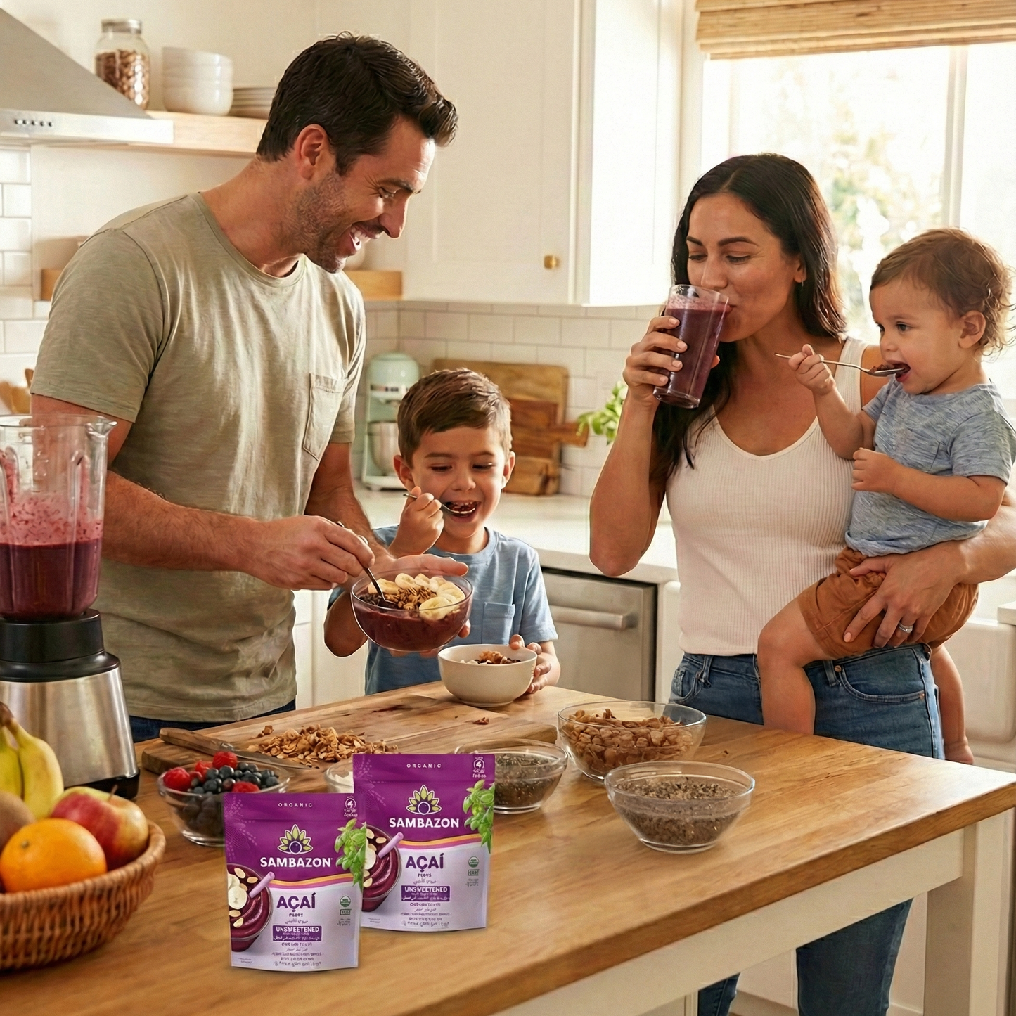 Sambazon Frozen Pure Acai Fruit Organic (Unsweetened) 400gm