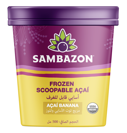 Sambazon Frozen Scoopable Acai With Banana 500ml