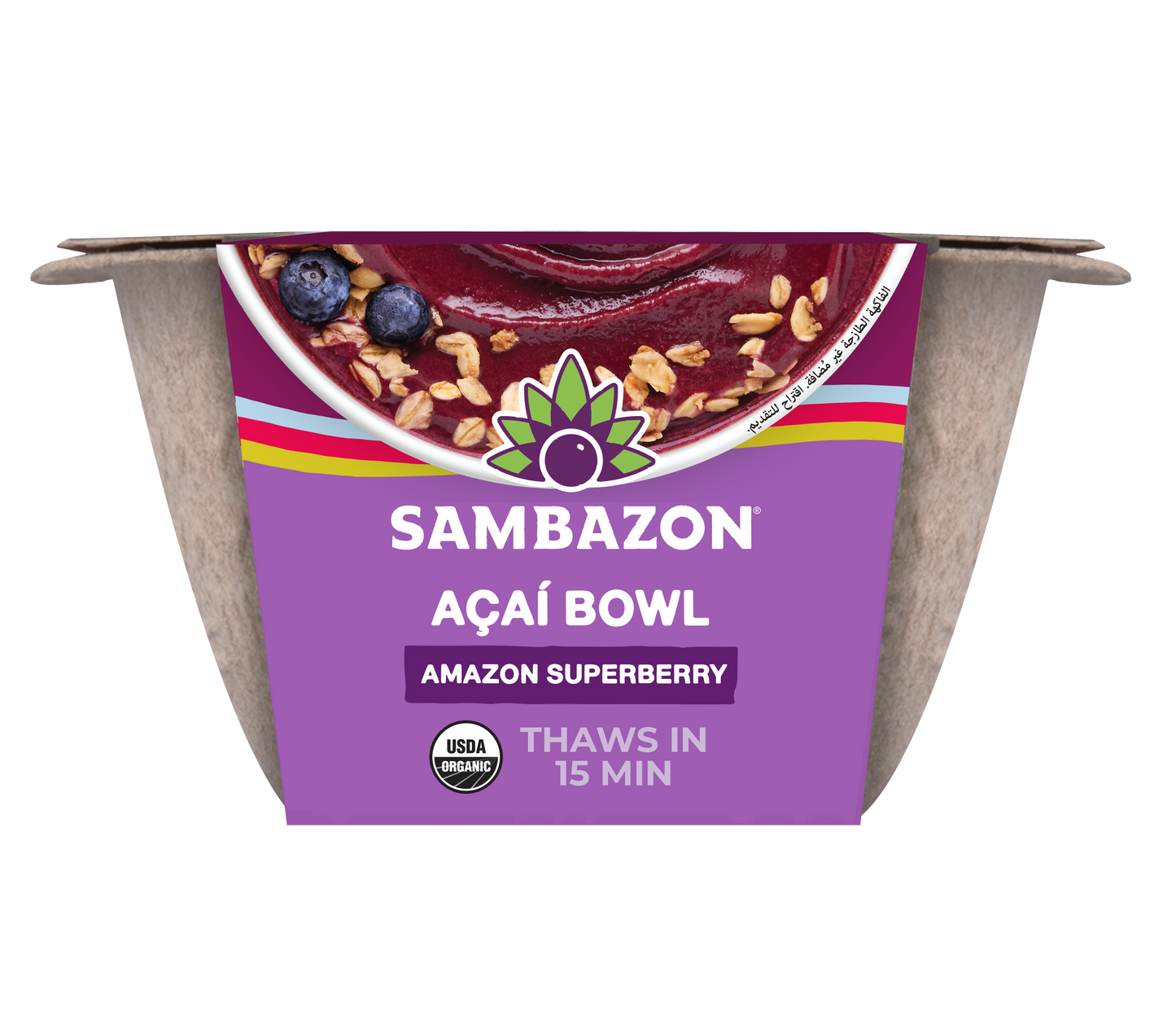 Sambazon Frozen Organic Superberry Acai Bowl 6.1 Oz