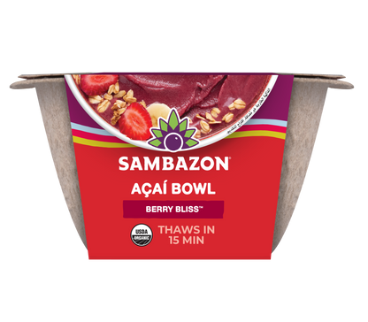 Sambazon Frozen Organic Berry Bliss Acai Bowl 6.1 Oz