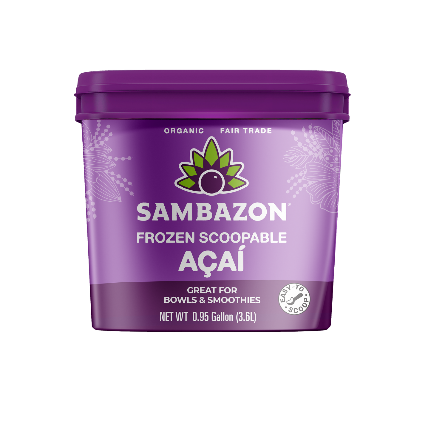 Sambazon Frozen Scoopable Açaí Sorbet 3.6L