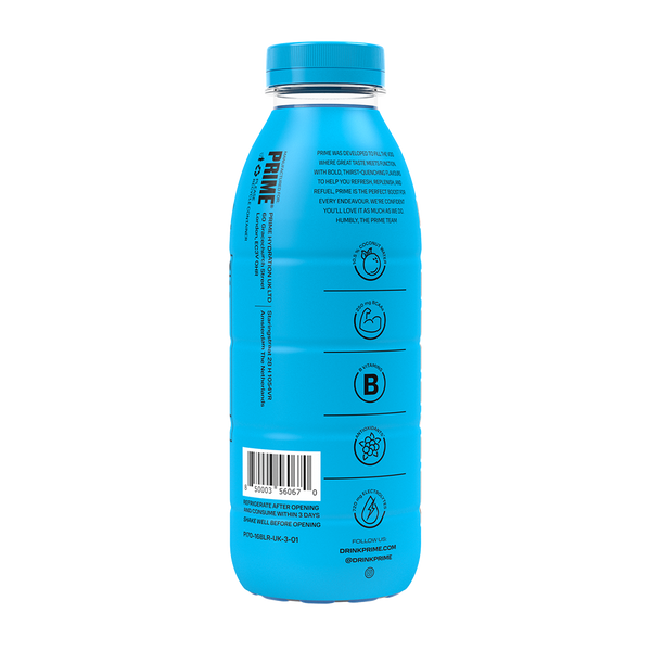 Prime Hydration Drink Blue Raspberry Flavour 500ml - Click Cuisine