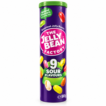 The Jelly Bean Factory 9 Sour Mix Flavours Jellybeans Tube, 90g