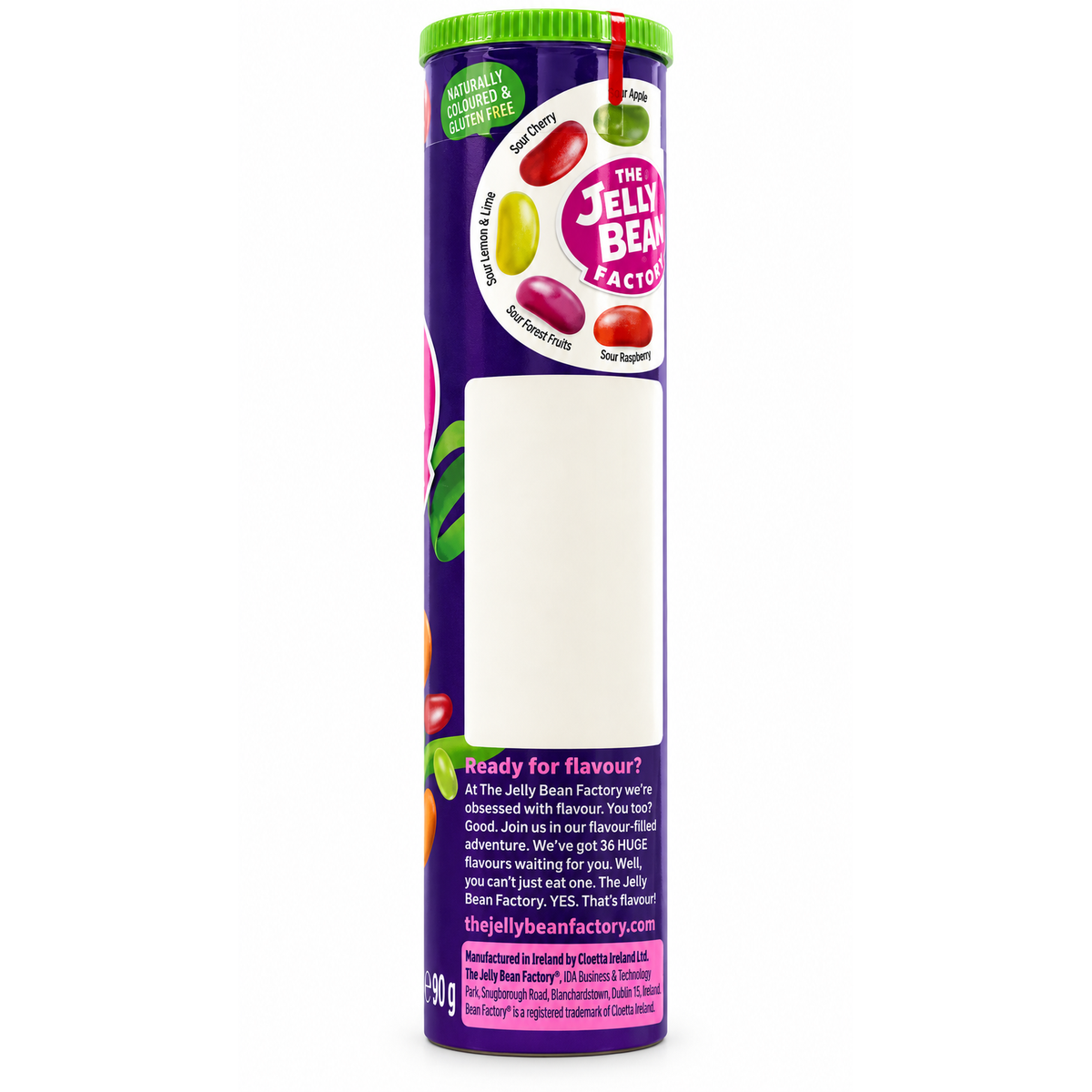 The Jelly Bean Factory 9 Sour Mix Flavours Jellybeans Tube, 90g