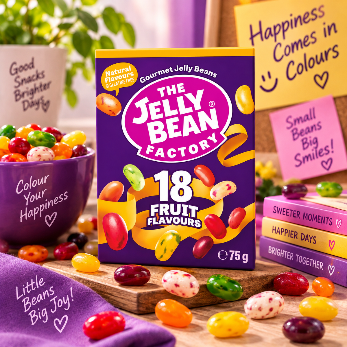 The Jelly Bean Factory 18 Mix Gourmet Flavors Jellybeans - 75g