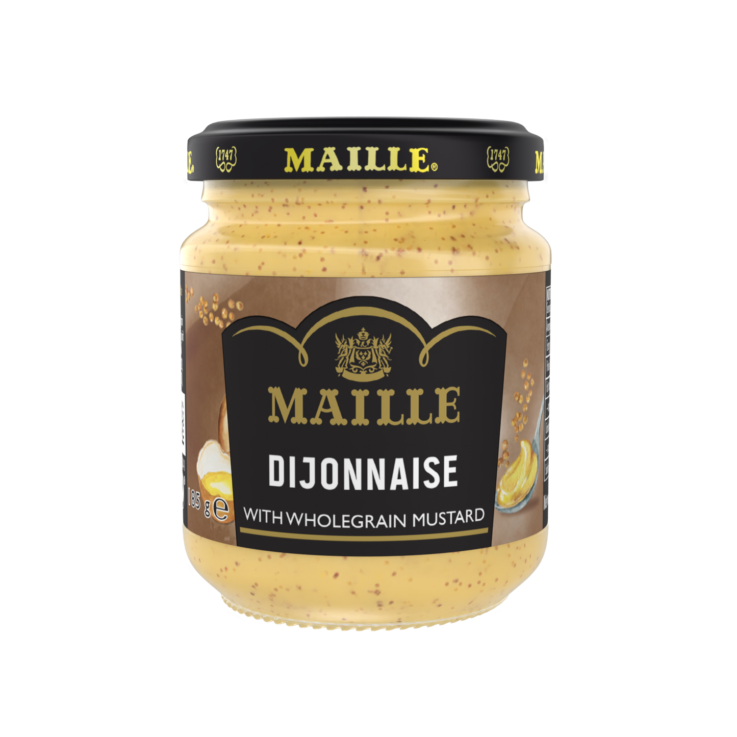 Maille Mustard Dijonnaise, With Wholegrain Mustard, 185g