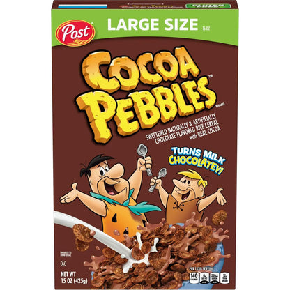 Post Cocoa Pebbles Gluten Free Breakfast Cereal 425gm