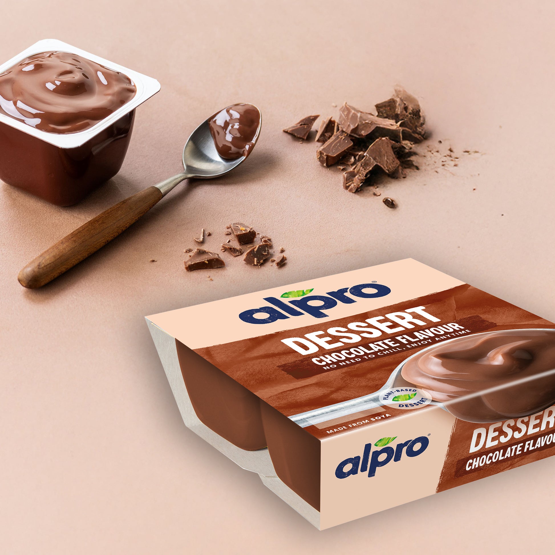 Alpro Soya Dessert Chocolate 4 x 125g, 100% Plant Based And Dairy Free – Click Cuisine