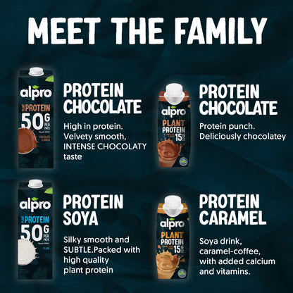 Alpro Soya High Protein Drink 1L, 100% Plant Based And Dairy Free, Suitable For Vegans, Naturally Free From Lactose, Rich In Nutrients