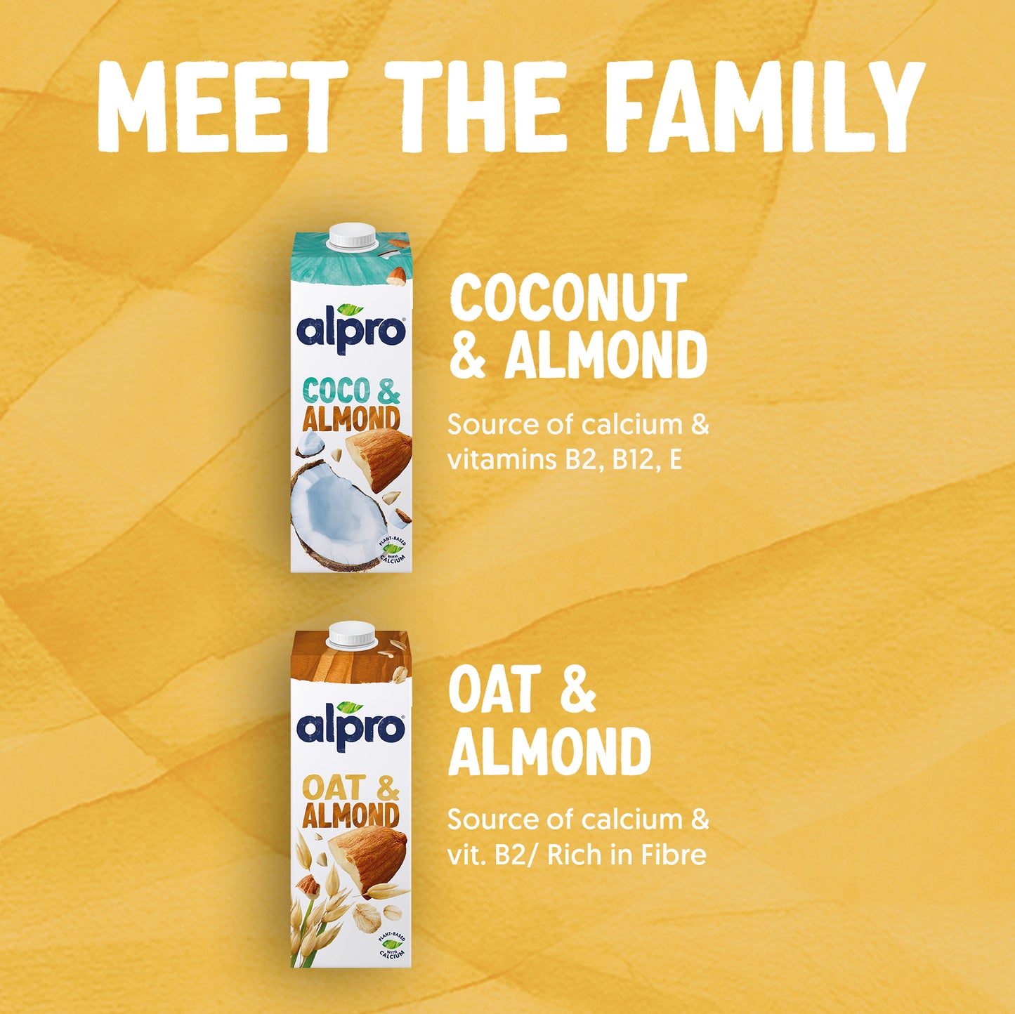 Alpro Oat-Almond Drink 1L, 100% Plant Based And Dairy Free, Suitable For Vegans, Naturally Free From Lactose, Rich In Nutrients