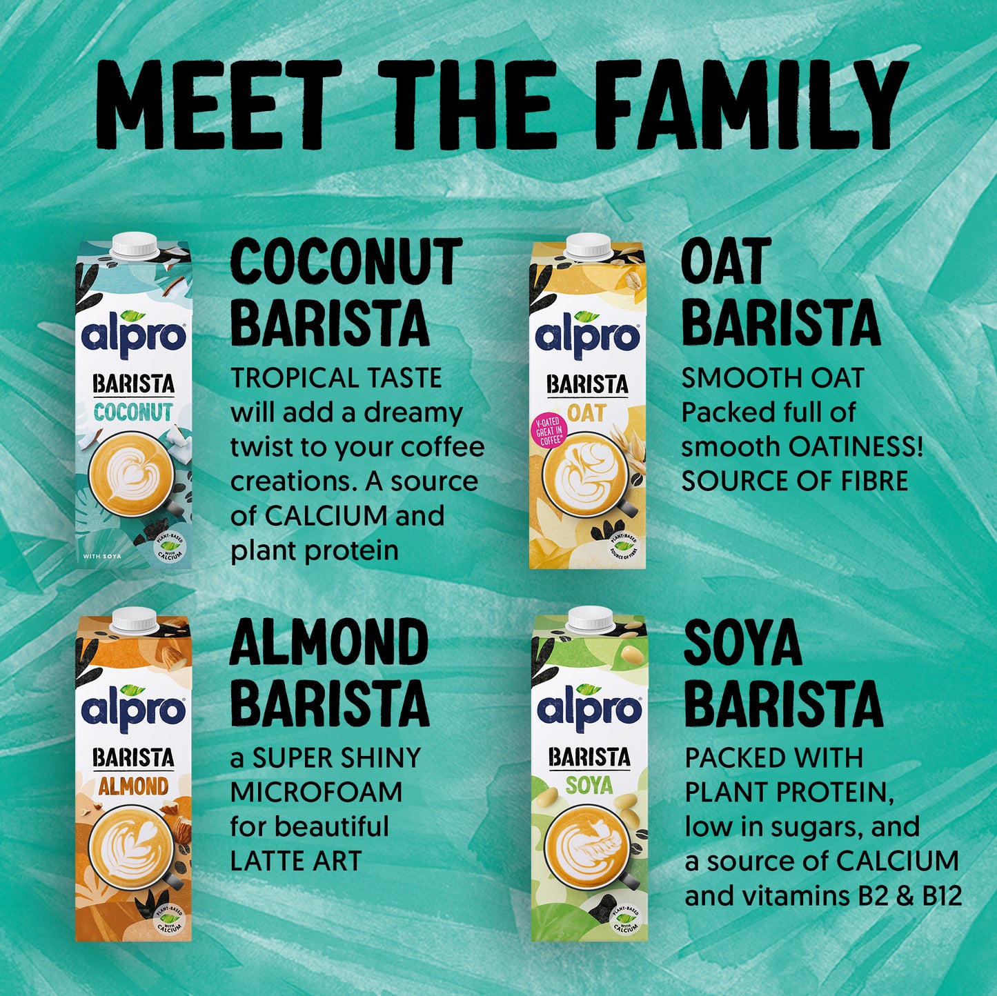Alpro Barista Coconut Drink, Pack Of 1L, Totally Plant Based, Dairy & Vegan, Naturally Free From Lactose, Fabulously Foamable Addition To Your Coffee