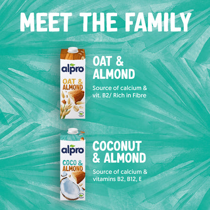 Alpro Coconut-Almond Drink 1L, 100% Plant Based And Dairy Free, Suitable For Vegans, Naturally Free From Lactose, Rich In Nutrients