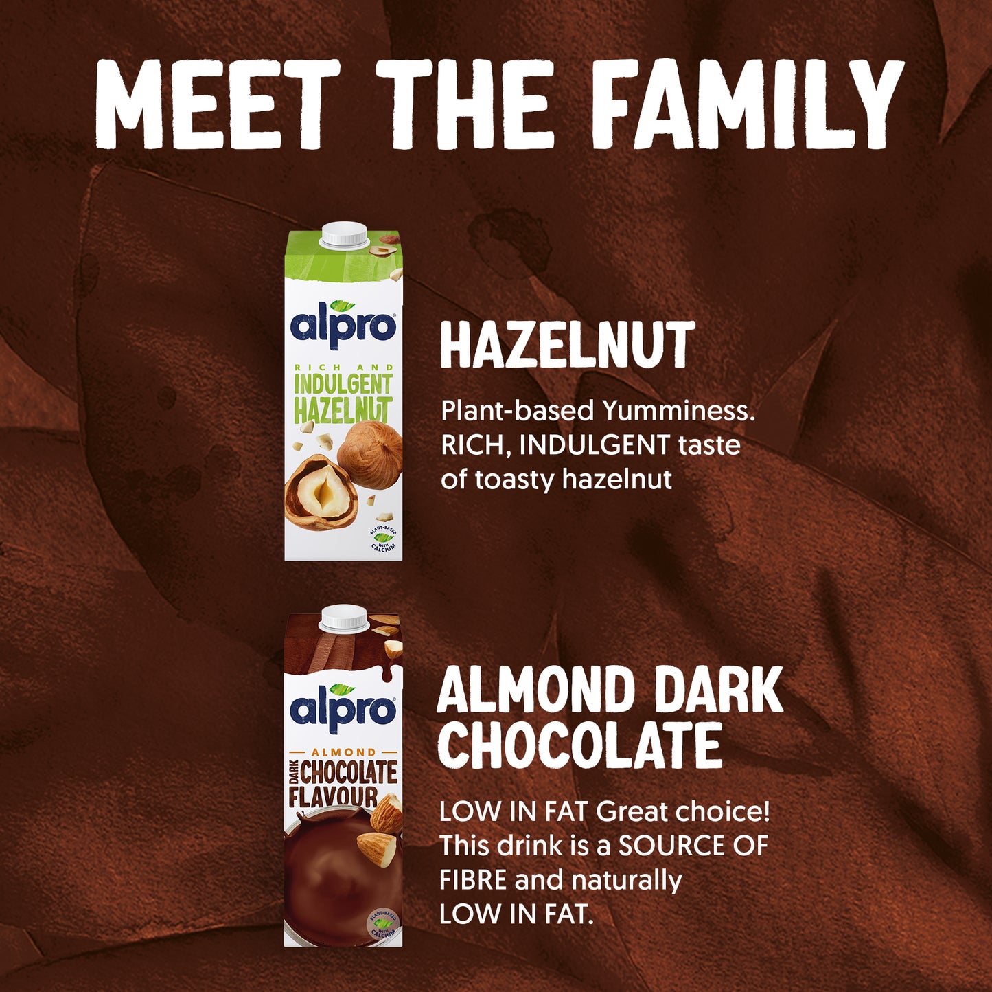 Alpro Almond Milk Dark Chocolate 1Litre, 100% Plant Based And Dairy Free, Suitable For Vegans, Naturally Free From Lactose, Rich In Nutrients