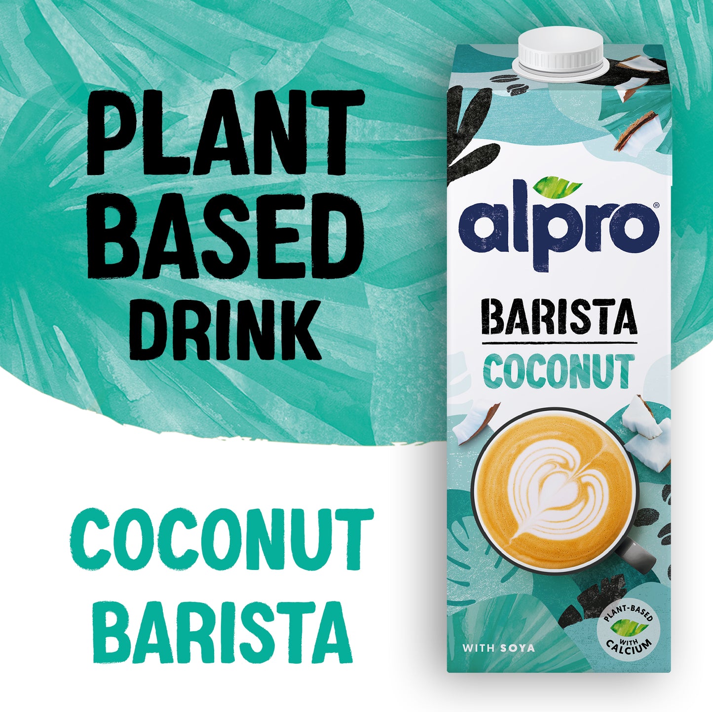 Alpro Barista Coconut Drink, Pack Of 1L, Totally Plant Based, Dairy & Vegan, Naturally Free From Lactose, Fabulously Foamable Addition To Your Coffee
