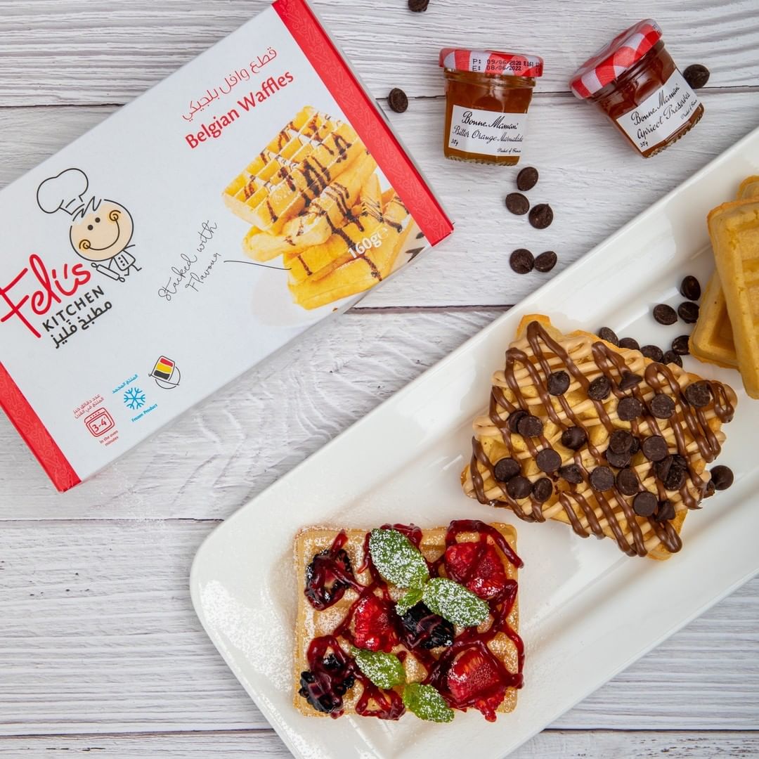 Feli's Kitchen Frozen Belgian Waffles 160g