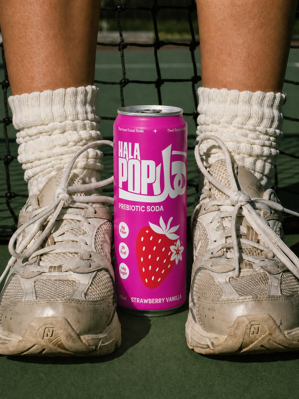 HALAPOP Probiotic Soda Strawberry Vanilla Pack of 4 - (250mlx4)