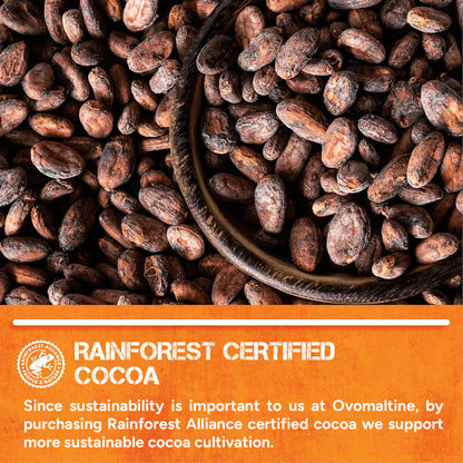 Ovomaltine Mini Crunchy Swiss Milk Chocolate Bar contains Cocoa solids 32%,42gm