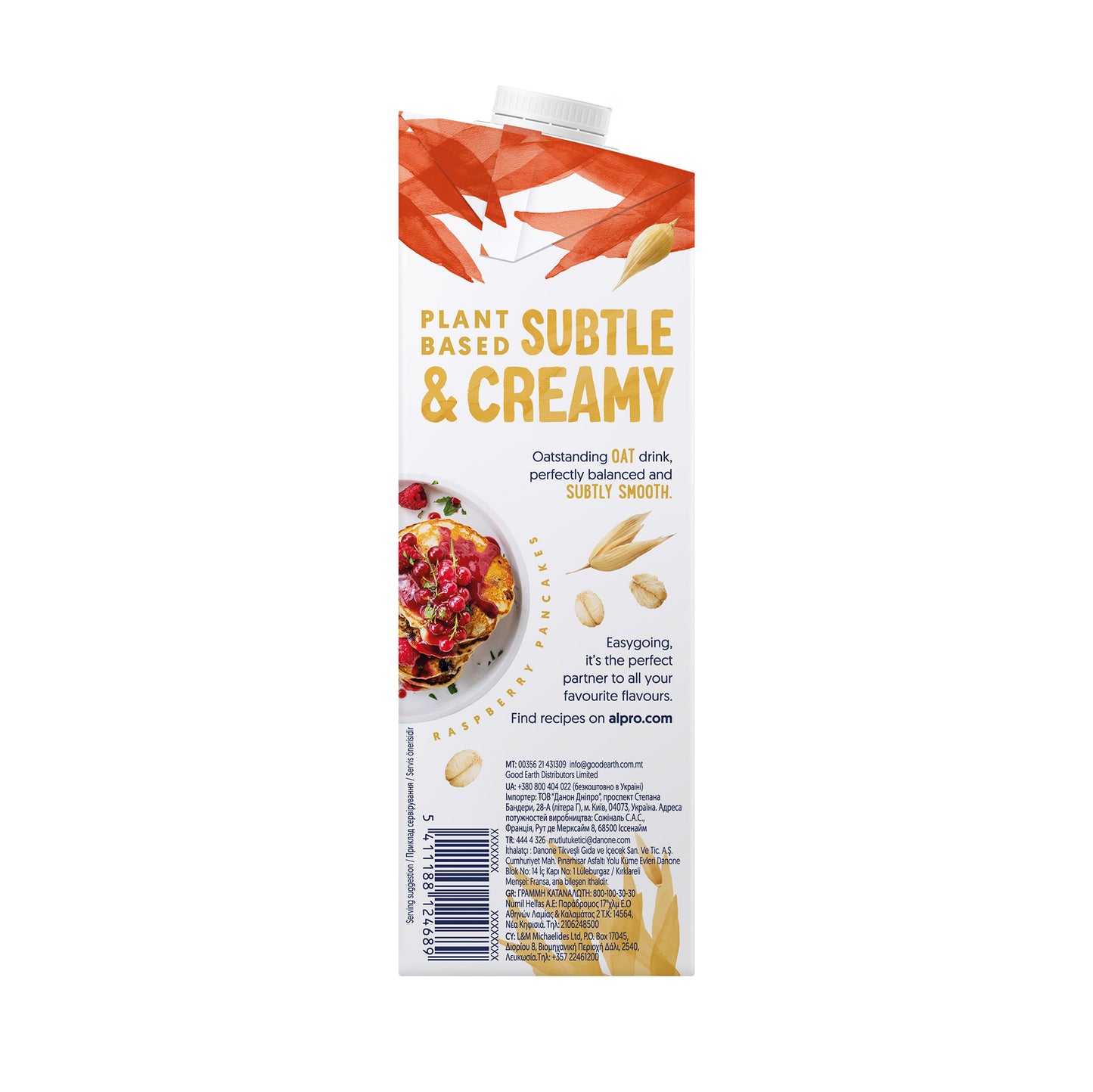 Alpro Drink Oat No Sugars/ Unsweetened Dual Pack (1l x 2), 100% Plant Based And Dairy Free, Suitable For Vegans, Naturally Free From Lactose, Rich In Nutrients