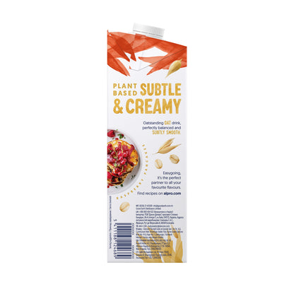 Alpro Drink Oat No Sugars/ Unsweetened Dual Pack (1l x 2), 100% Plant Based And Dairy Free, Suitable For Vegans, Naturally Free From Lactose, Rich In Nutrients