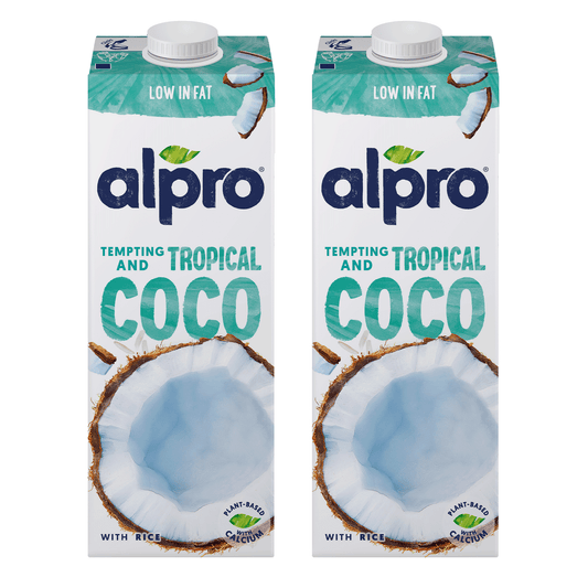 Alpro Drink Coconut Original Dual Pack (1l x 2), 100% Plant Based And Dairy Free, Suitable For Vegans, Naturally Free From Lactose, Rich In Nutrients