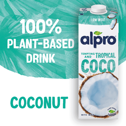 Alpro Drink Coconut Original Dual Pack (1l x 2), 100% Plant Based And Dairy Free, Suitable For Vegans, Naturally Free From Lactose, Rich In Nutrients