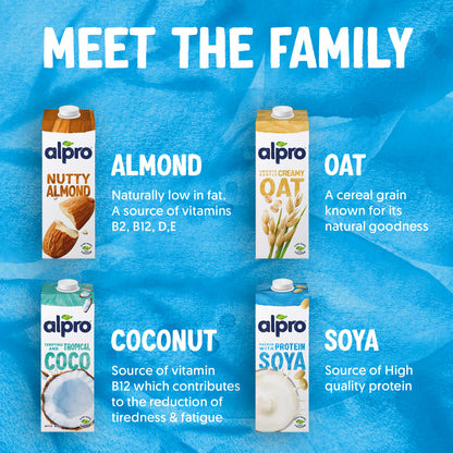 Alpro Soya Drink Original (1l x 12), 100% Plant Based And Dairy Free, Suitable For Vegans, Naturally Free From Lactose, Rich In Nutrients