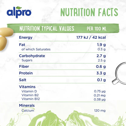 Alpro Barista Soya Drink 1L, 100% Plant Based And Gluten & Dairy Free, Suitable For Vegans, Naturally Free From Lactose, Rich In Nutrients Alpro
