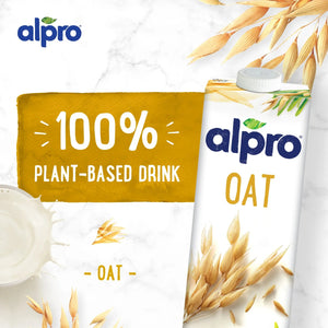 Alpro Oat Drink 1L, 100% Plant Based And Gluten & Dairy Free, Suitable For Vegans, Naturally Free From Lactose, Rich In Nutrients Alpro