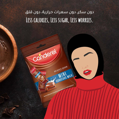 Canderel Mini Chocolate Gorgeous Milk - 150g