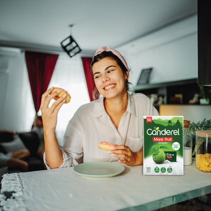 Canderel Monk Fruit With Erythritol - 100 Sachets (150gm)