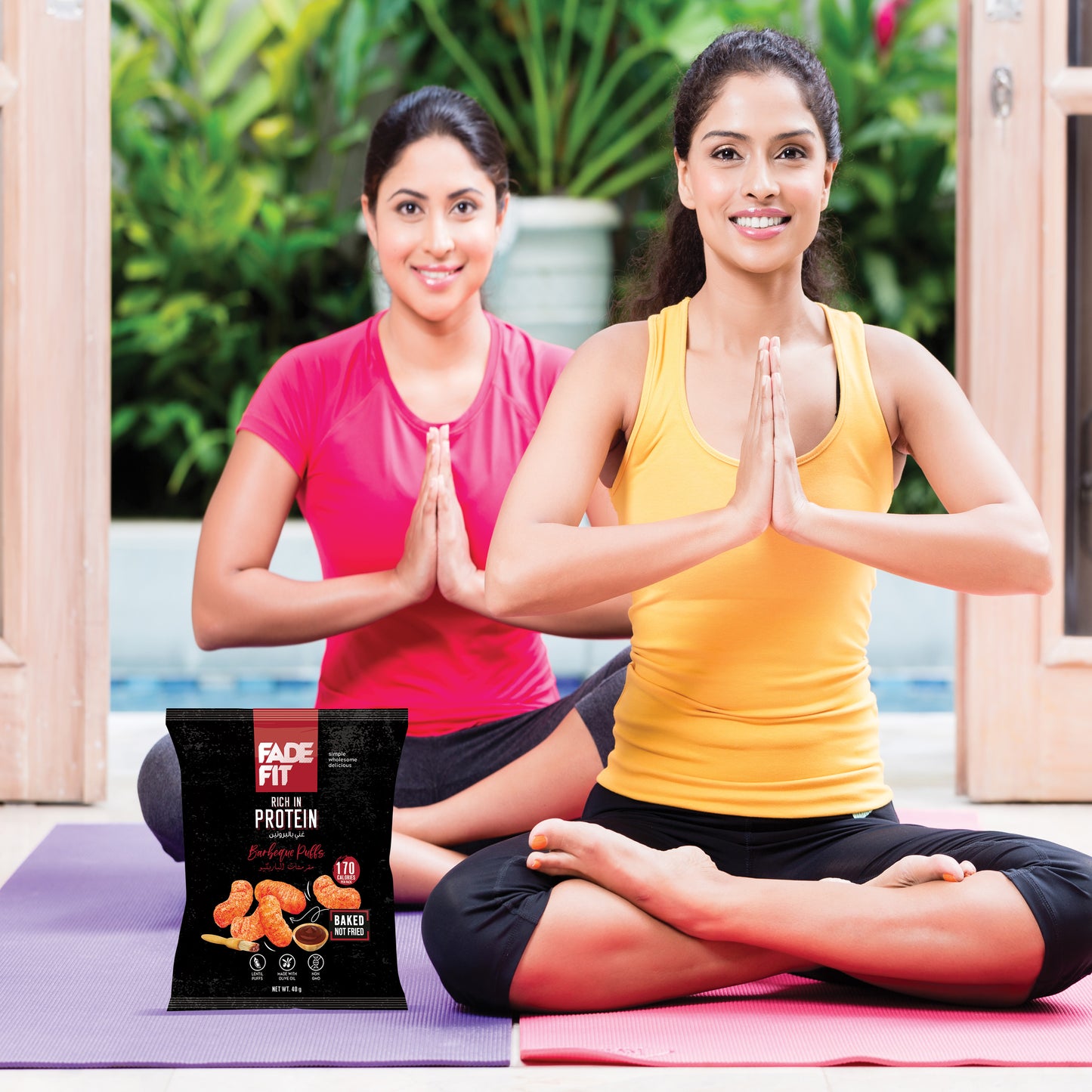 Fade Fit - Barbeque Puffs, Rich in Protein, Baked, NON GMO 40gm