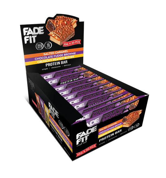 Fade Fit - Chocolate Fudge Brownie Protein Bar (20 X 55g)  Box
