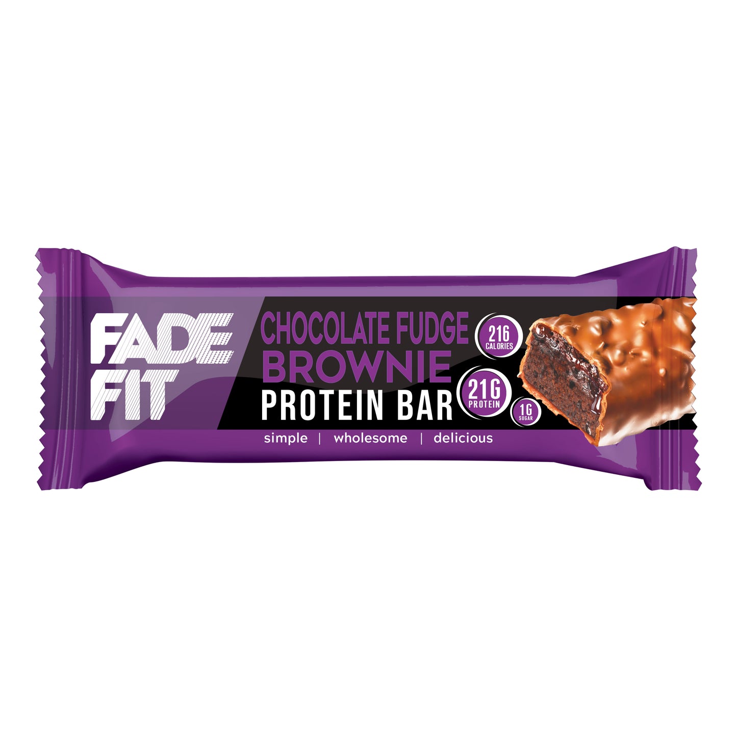 Fade Fit - Chocolate Fudge Brownie Protein Bar (20 X 55g)  Box