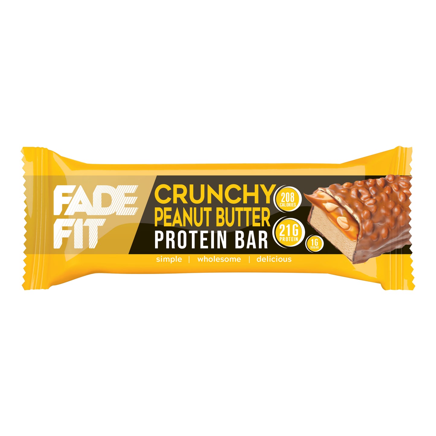 Fade Fit - Crunchy Peanut Butter Protein Bar (20 X 55g) Box