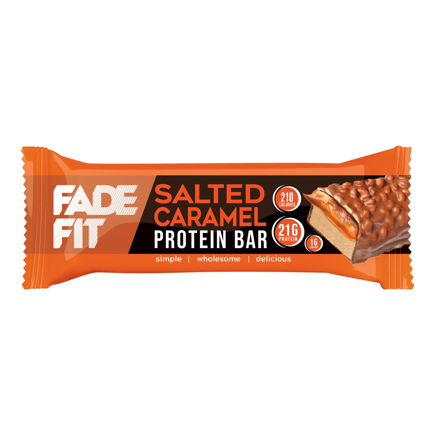 Fade Fit - Salted Caramel Protein Bar (20 X 55g) Box