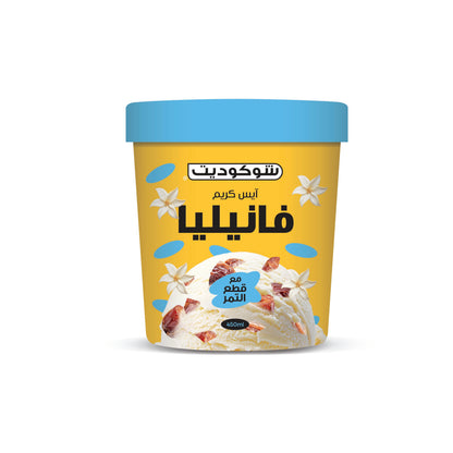 Chocodate ICE-CREAM VANILLA TUB  450ML (360G)