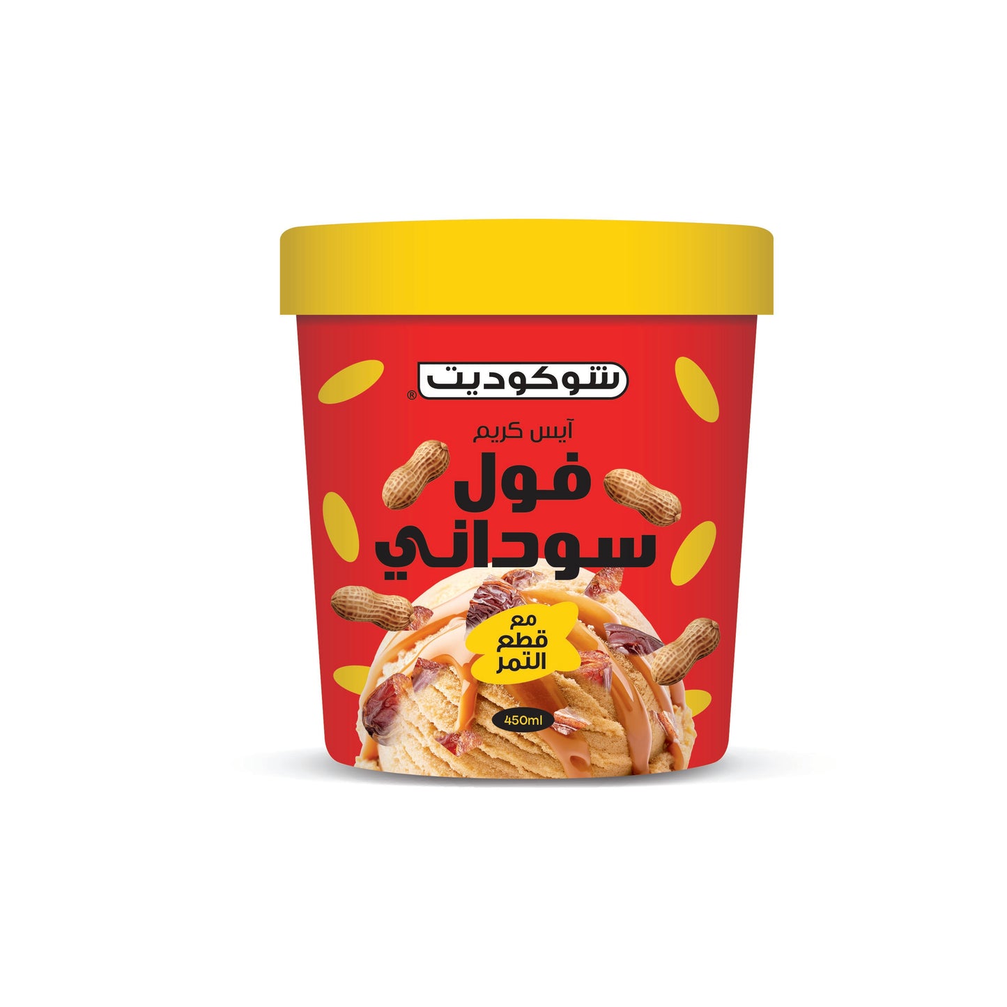 CD ICE-CREAM PEANUT BUTTER  TUB  450ML (360G)