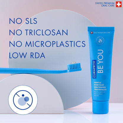 Curaprox Be you single pack, blackberry + liquorice toothpaste, blue, 60ml