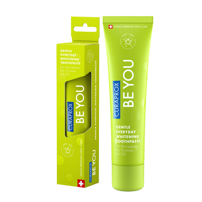 Curaprox Be you single pack, apple + aloe vera toothpaste, green, 60ml