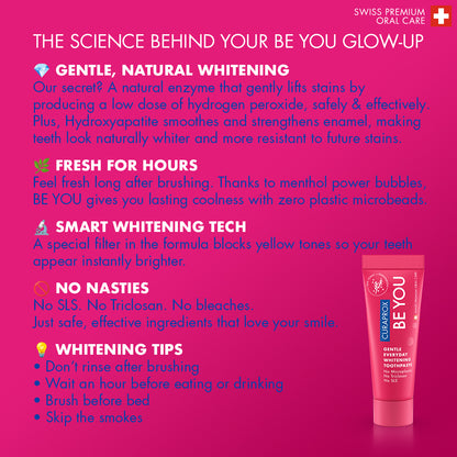 Curaprox Be you single pack, gin and tonic + persimmon toothpaste, red, 60ml