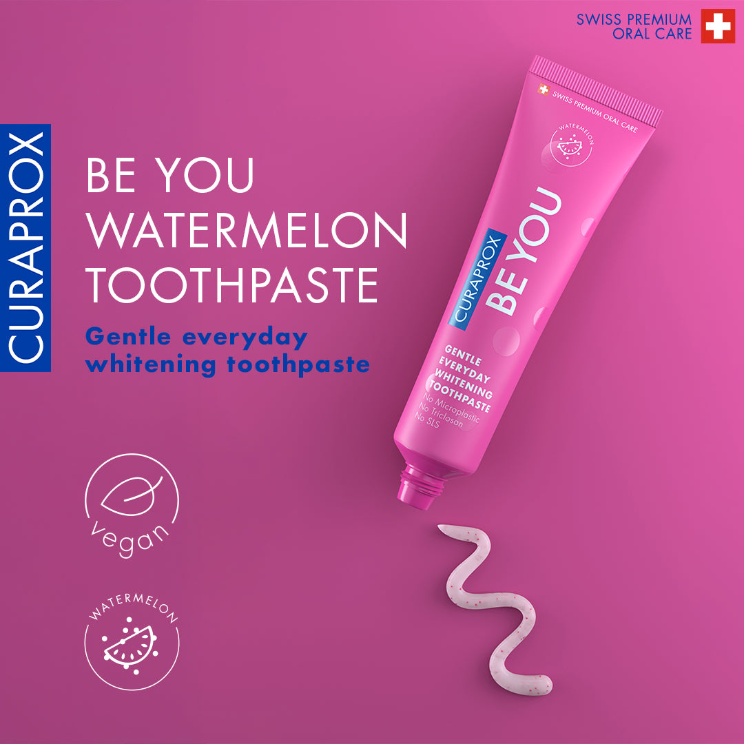 Curaprox Be you single pack, watermelon toothpaste, pink, 60ml