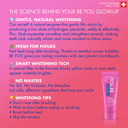 Curaprox Be you single pack, watermelon toothpaste, pink, 60ml