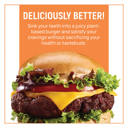 Switch Vegan Burger Patties 230g, 100% Plant-Based, GMO-Free, Cholesterol-Free, Soy-Free, Gluten-Free Halal (2 Patties)(Frozen)