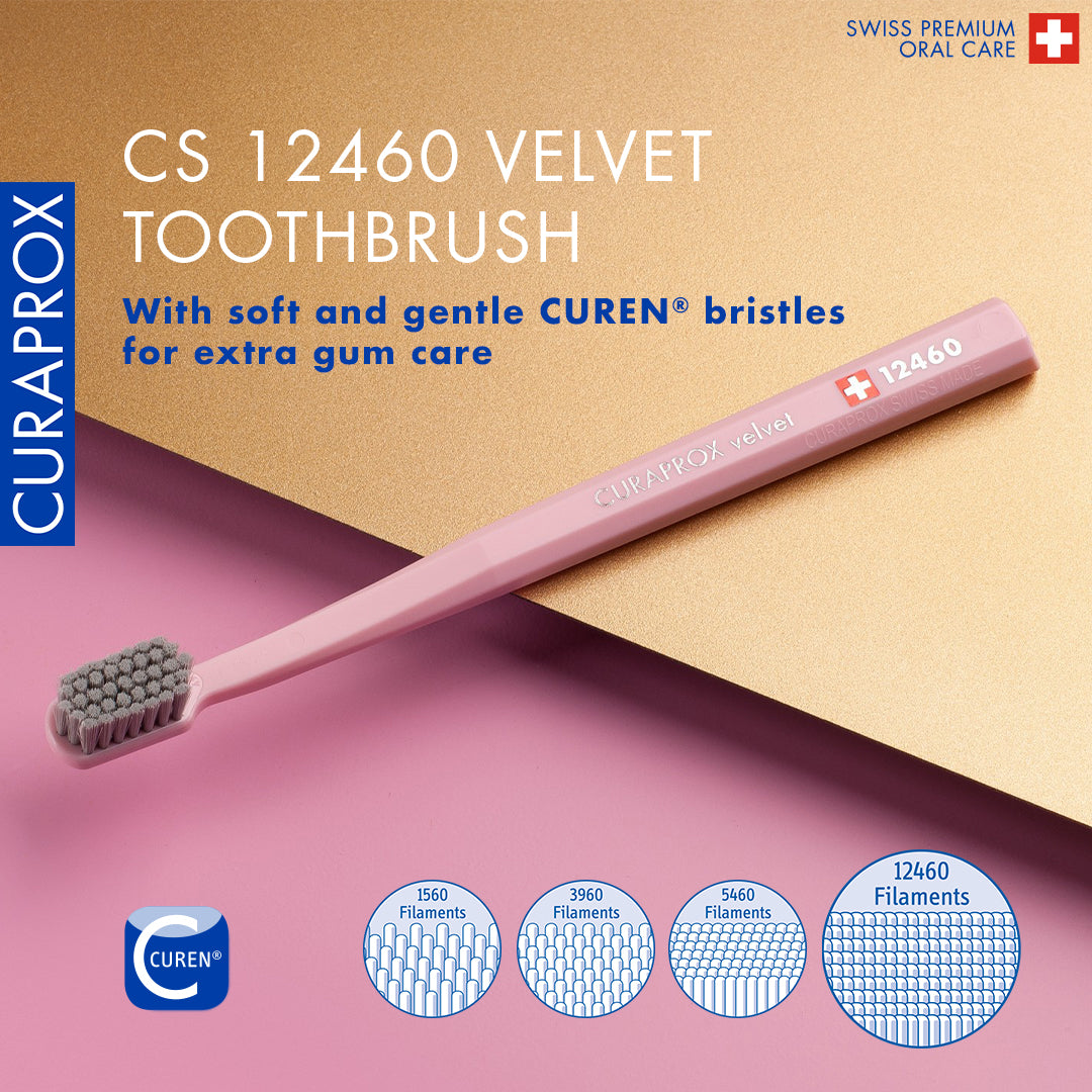 Curaprox CS 12460 Velvet Toothbrush, Blister Single Piece
