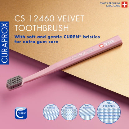 Curaprox CS 12460 Velvet Toothbrush, Blister Single Piece