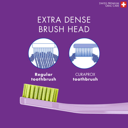 Curaprox CS 1560 Soft Toothbrush, Blister Single Piece Assorted Colors.